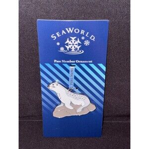 Sea World Orlando Sea Lion Passholder Ornament 2025 New Pass Member Seaworld